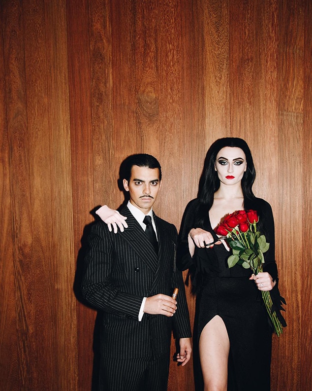 Joe Jonas & Sophie Turner as The Addams Family from Stars' Sexiest ...