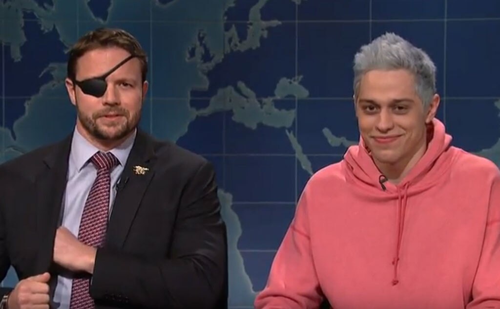 Dan Crenshaw Trolls Pete Davidson on SNL With Ariana Grande Ringtone