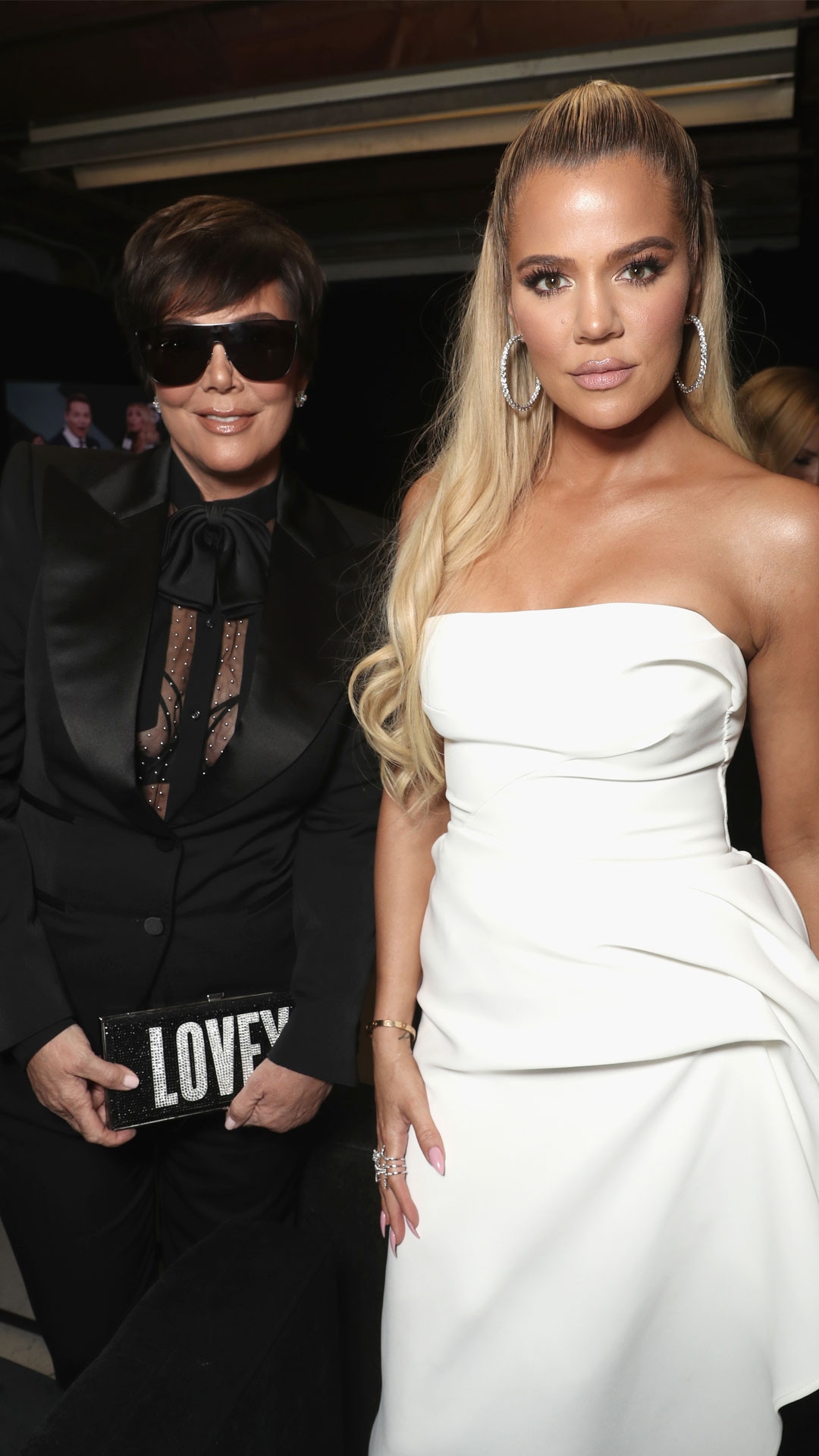 Kris Jenner, Khloe Kardashian, 2018 Peoples Choice Awards, Backstage