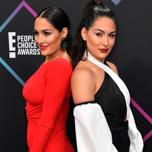 Brie and Nikki Bella attend FIT Fashion Show in New York City