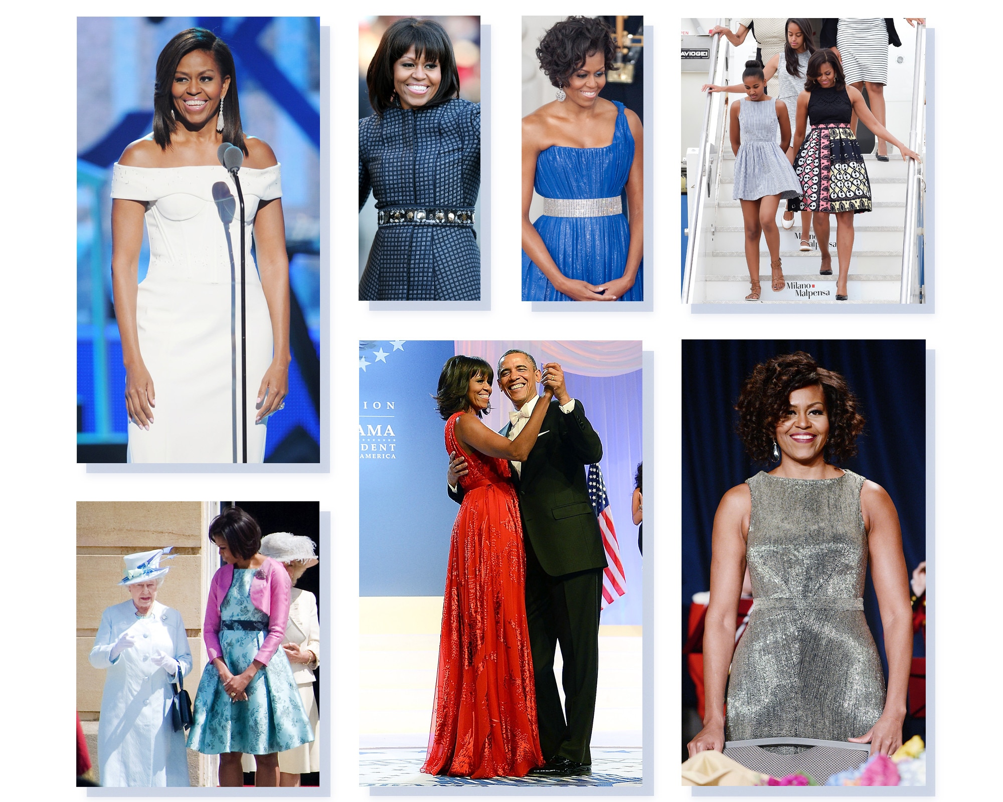 Michelle obama sleeveless dress hotsell fox news