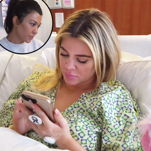 Kim And Kourtney Support An Overwhelmed Khloe Days After Giving Birth 