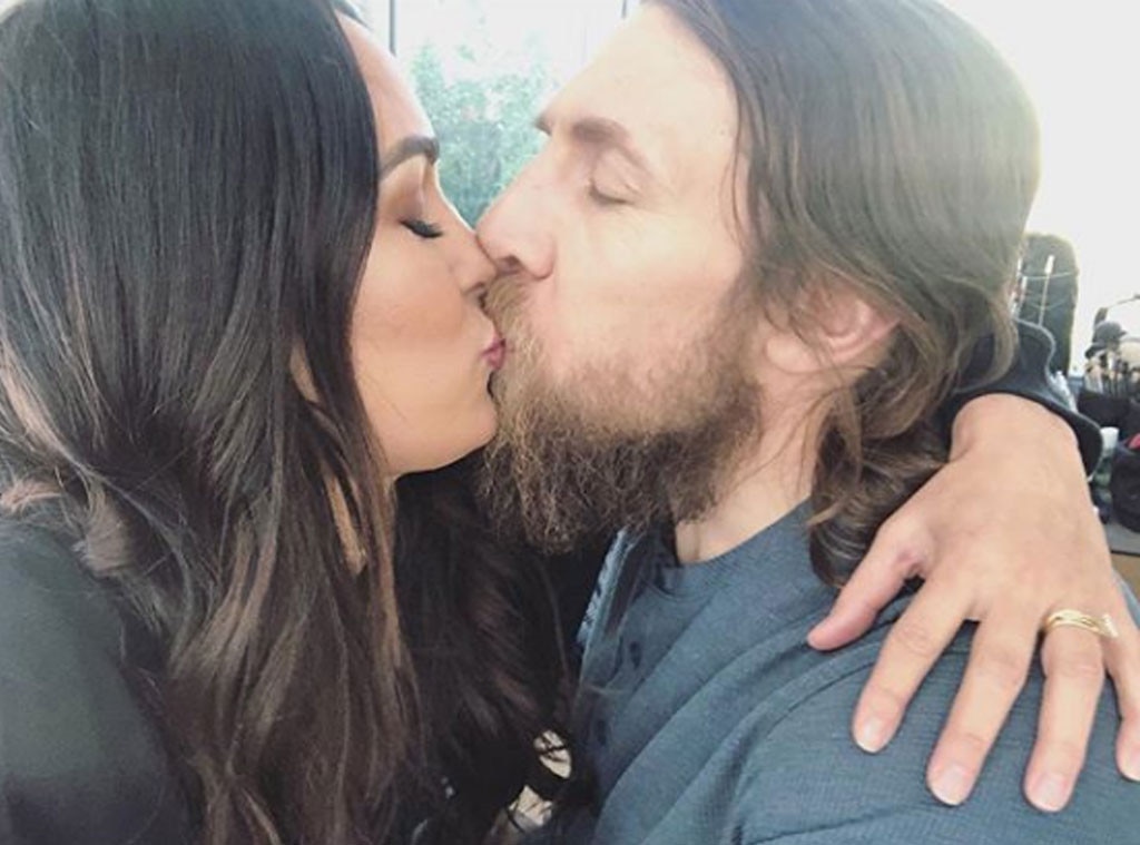 Cute Kiss From Brie Bella And Daniel Bryans Love Story E News 