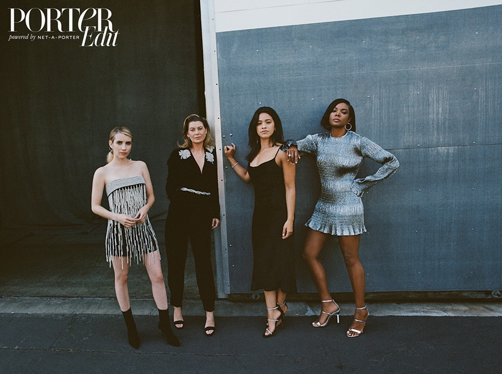 Ellen Pompeo, Gabrielle Union, Gina Rodriguez, Emma Roberts, PorterEdit