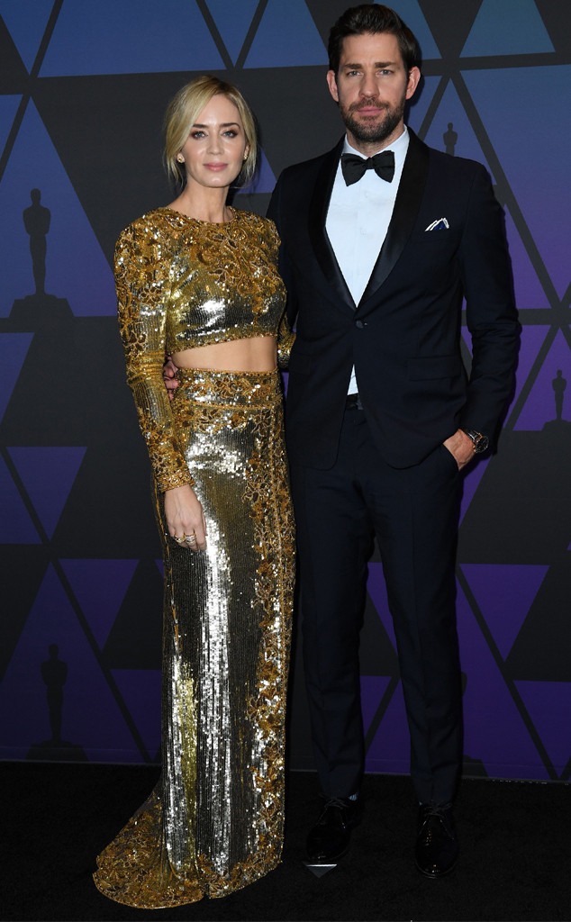 Emily Blunt, John Krasinski, 2019 Governors Awards