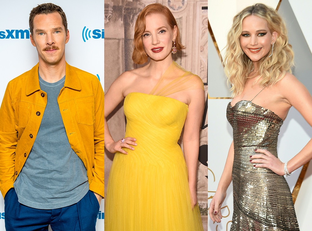 Benedict Cumberbatch, Jessica Chastain, Jennifer Lawrence