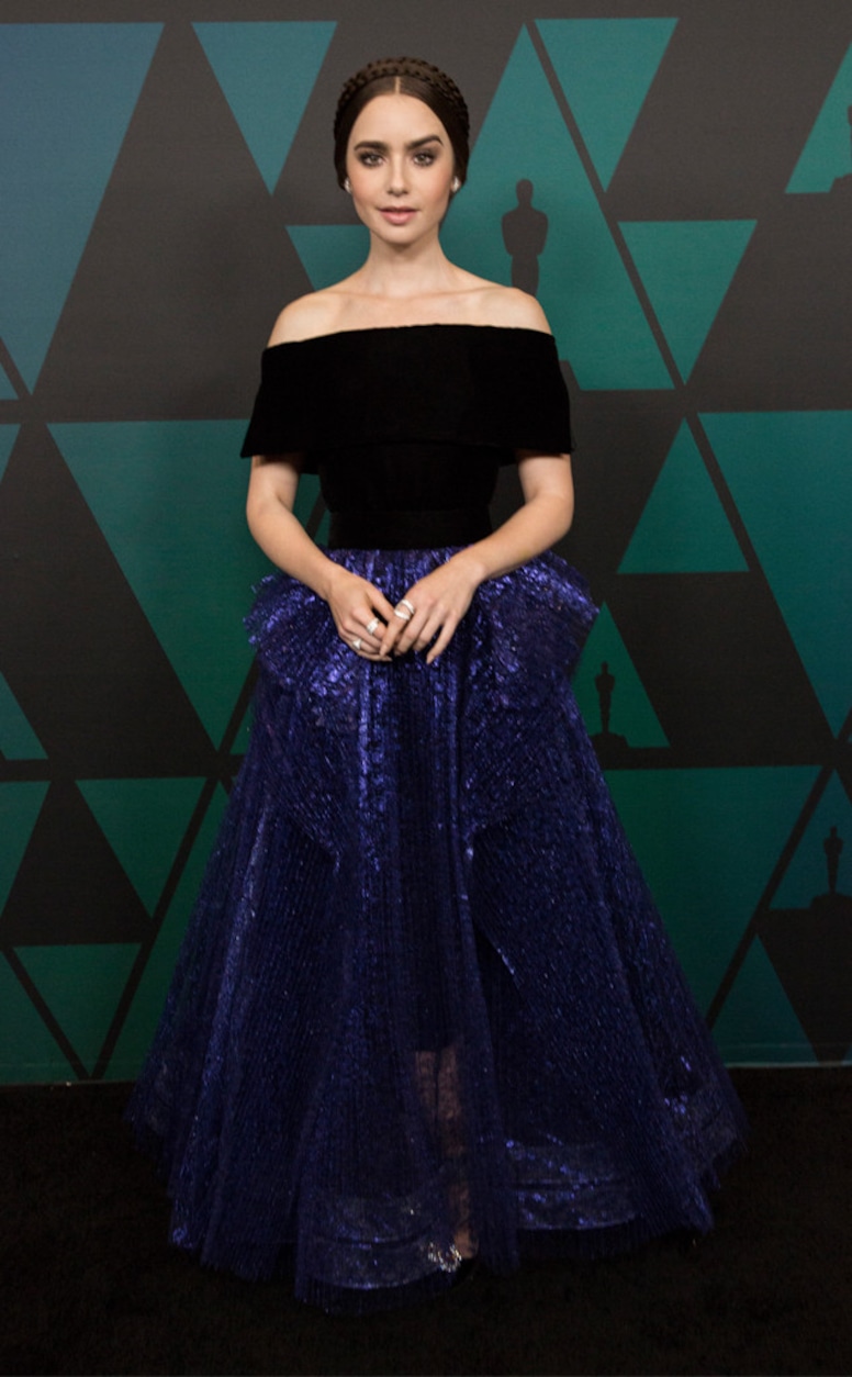 Lily Collins, 2018 Governors Awards Arrivals