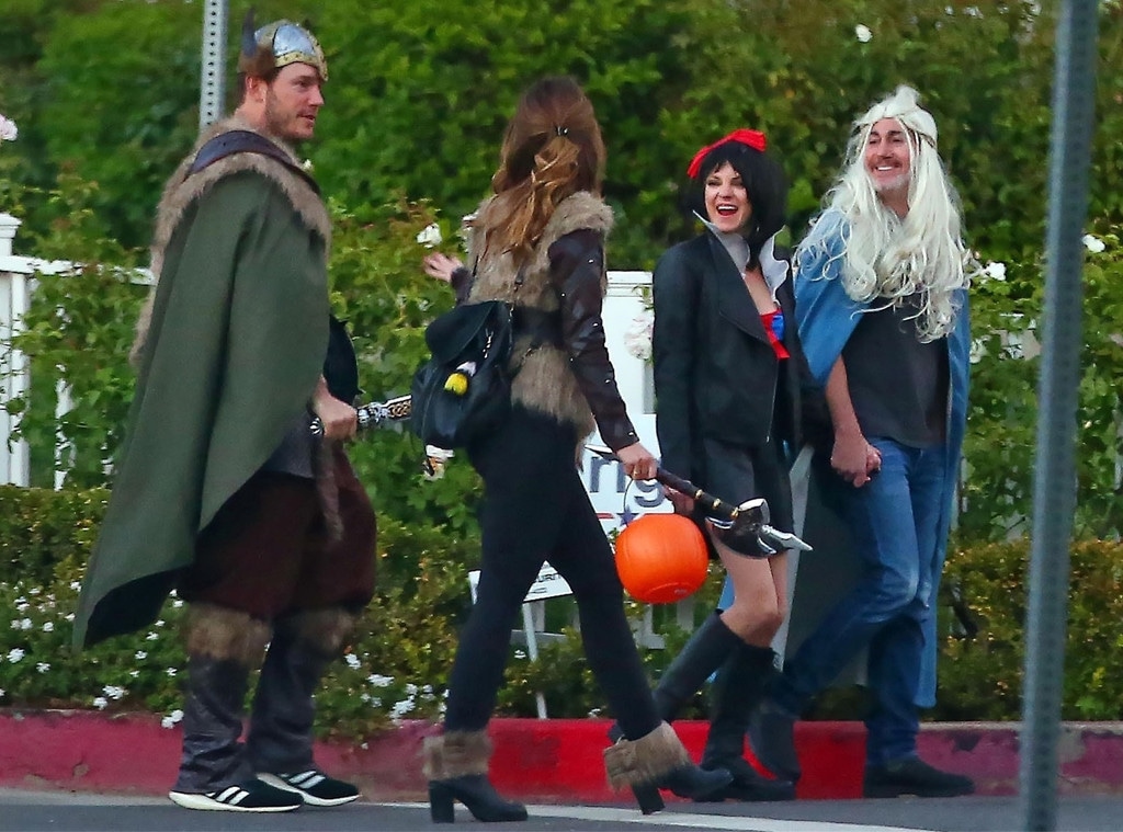 Chris Pratt, Anna Faris, Katherine Shwarzenegger, Micheal Bennett, Halloween