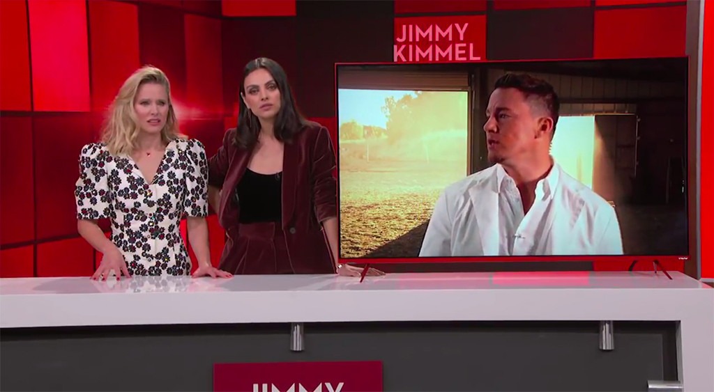Kristen Bell, Mila Kunis, Channing Tatum, Jimmy Kimmel Live