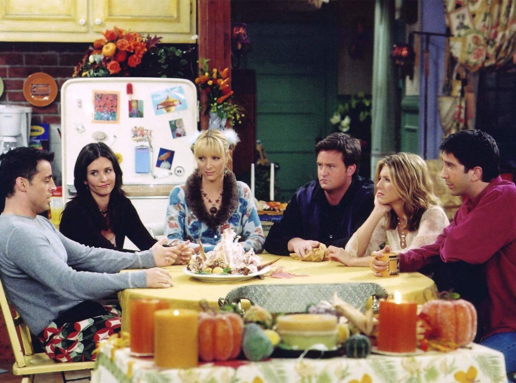 Friends, Thanksgiving, Courtney Cox, Jennifer Aniston, Lisa Kudrow, Matthew Perry, Matt LeBlanc, David Schwimmer