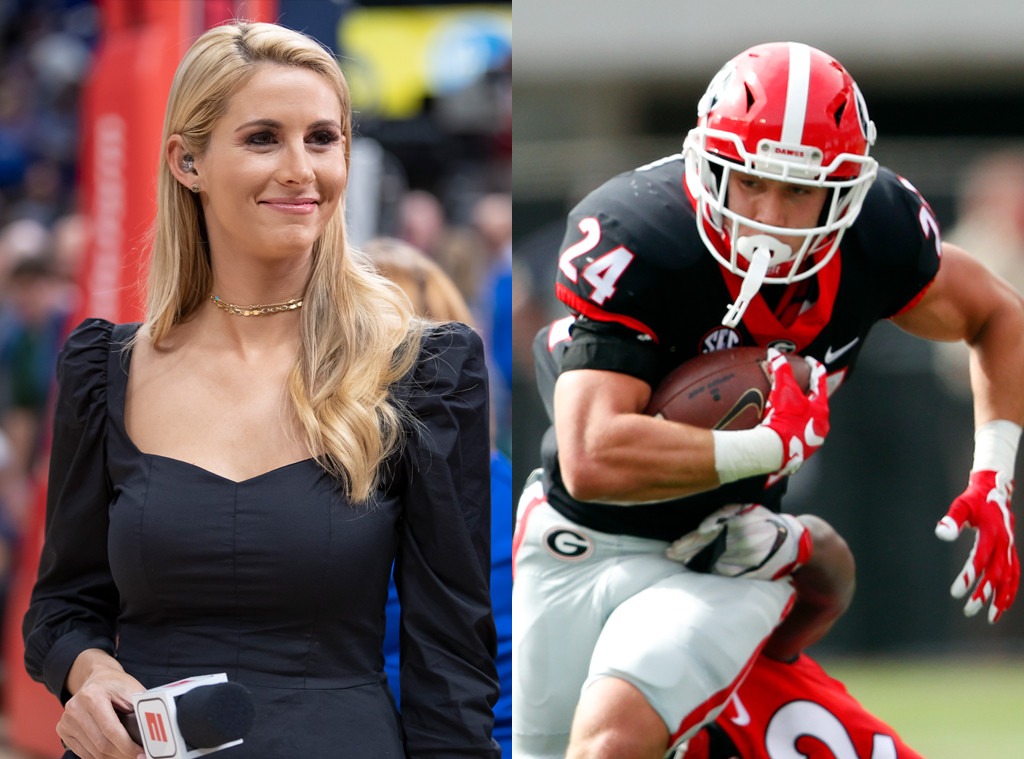 College Football Player Tackles Espn Reporter Then Asks Her