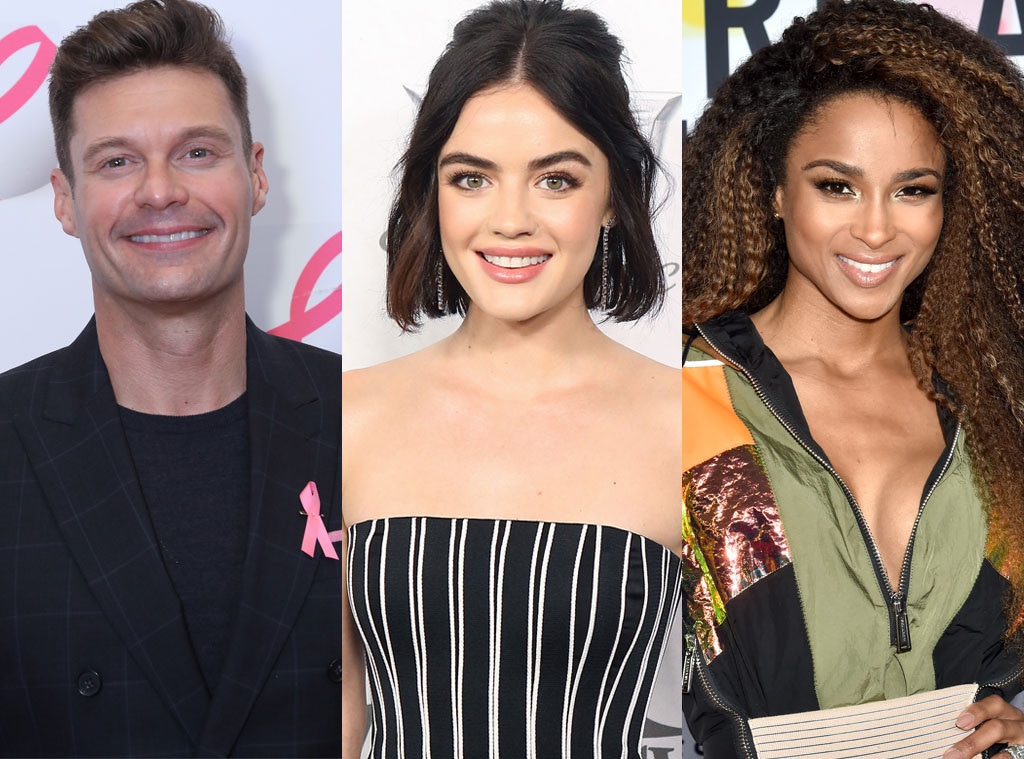 Ryan Seacrest, Lucy Hale, Ciara