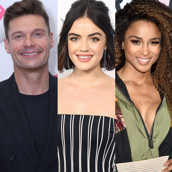 Ryan Seacrest, Lucy Hale, Ciara