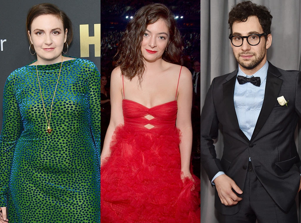 Lena Dunham, Lorde, Jack Antonoff