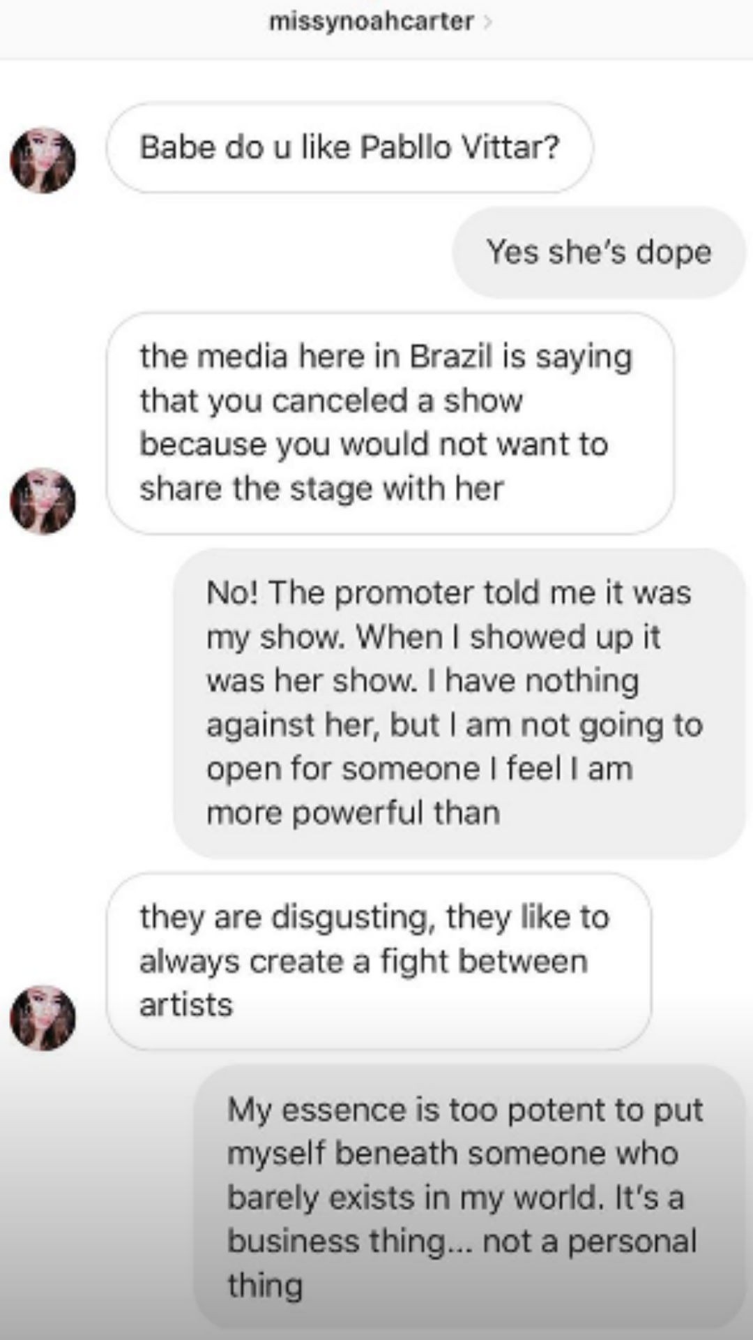 Azealia Banks, Pabllo Vittar, Stories, Instagram
