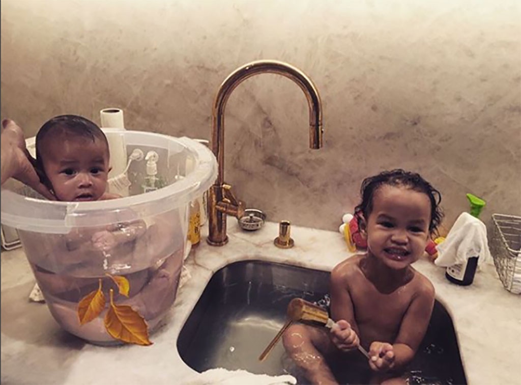 Bath Babies From Chrissy Teigen & John Legend's Cutest Family Moments ...