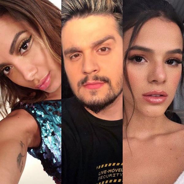 Anitta, Luan Santana, Bruna Marquezine