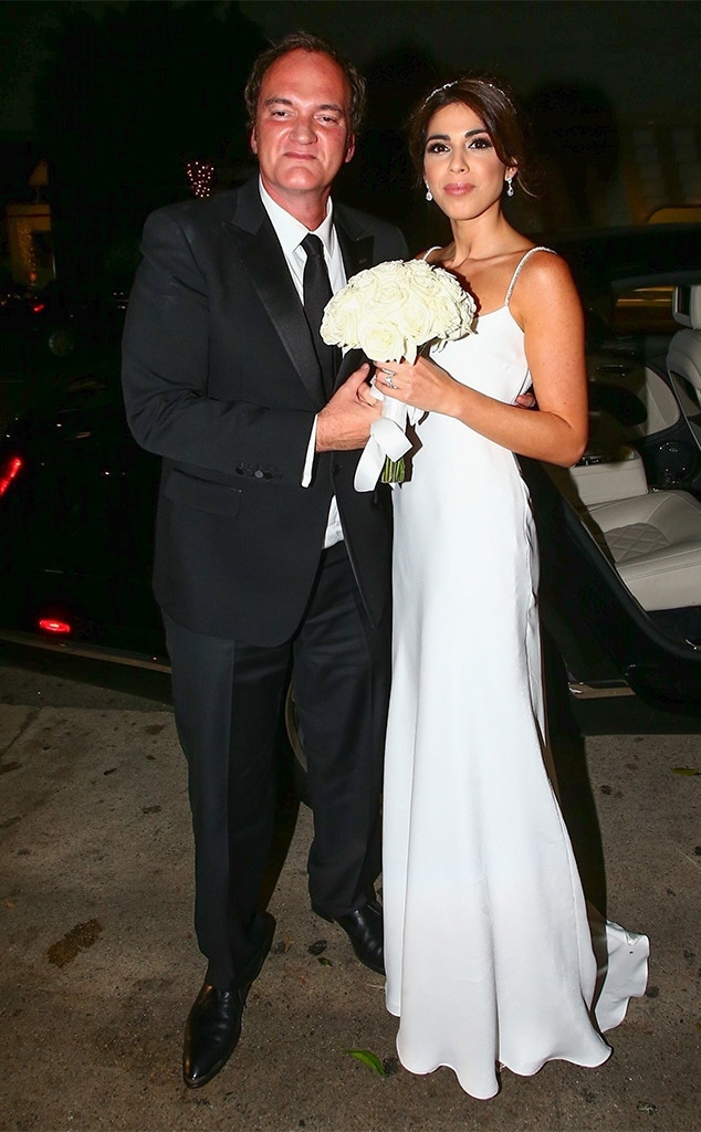 All About Quentin Tarantino's Bride Daniella Pick's Wedding Dresses - E! Online - CA