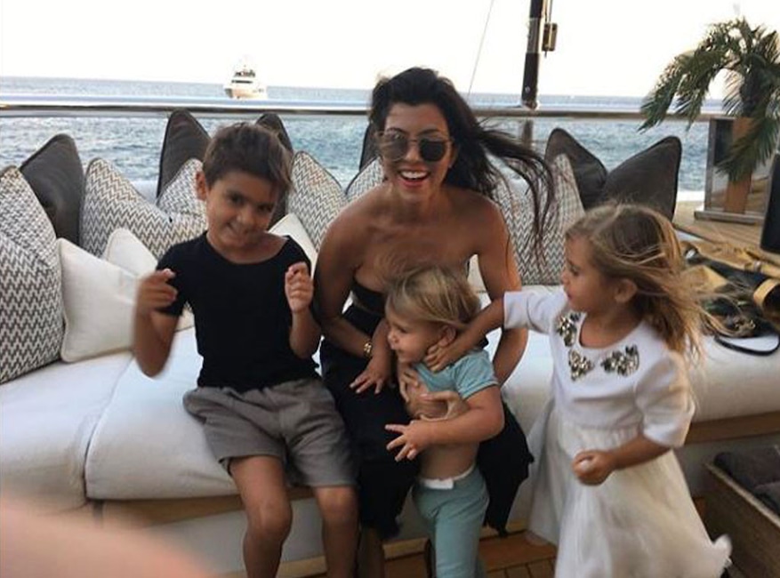 Kourtney Kardashian, Mason Disick, Penelope Disick, Reign Disick, Family