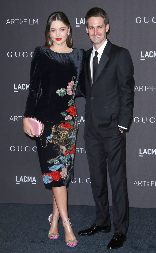 LACMA: Art and Film Gala, Evan Spiegel, Miranda Kerr