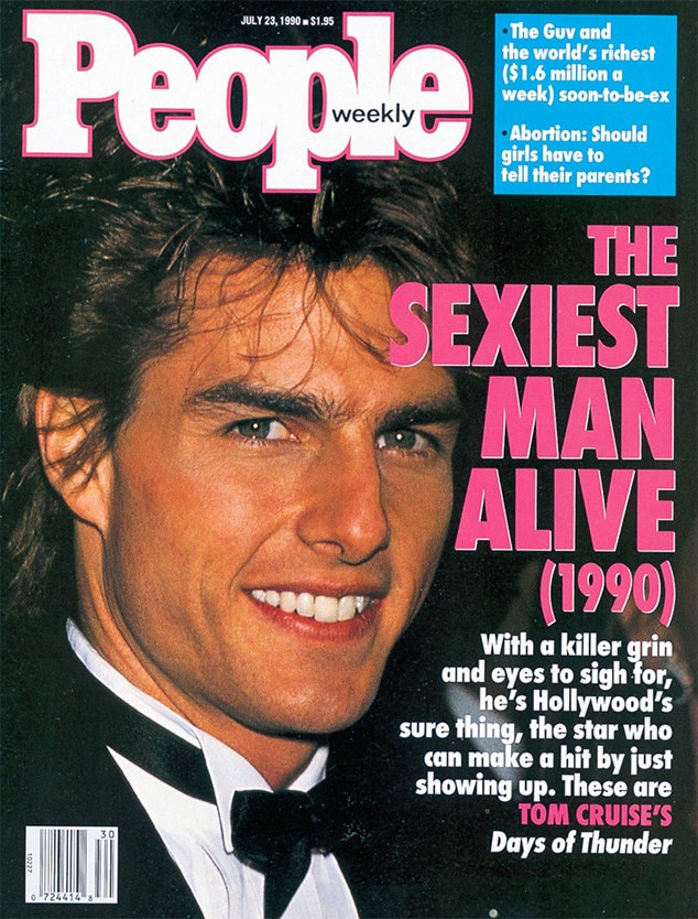 Tom Cruise 1990 From Peoples Sexiest Man Alive Through The Years E News 