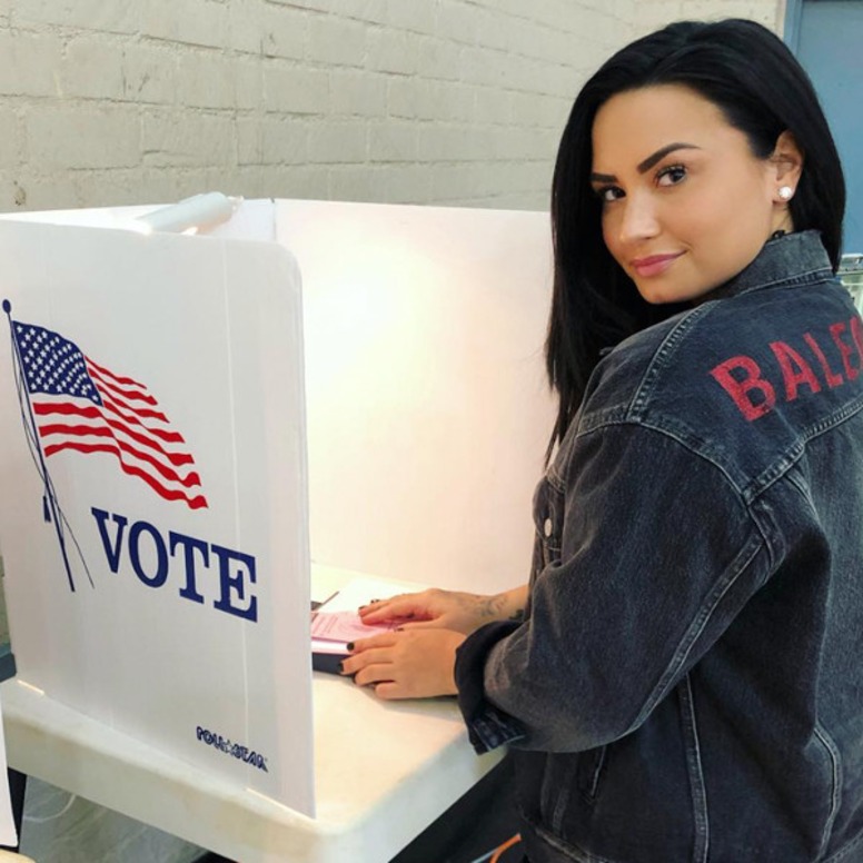 Celebs Voting, Vote, Instagram, Demi Lovato