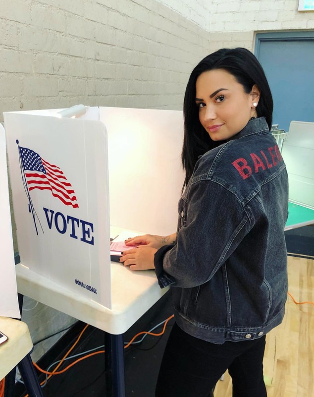 Celebrities Vote, Vote, Instagram, Demi Lovato