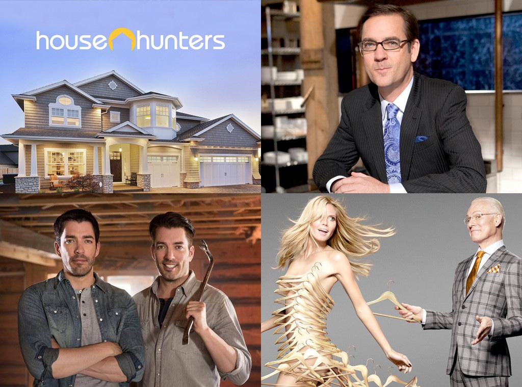 Reality Shows, House Hunters, Chopped, Property Brothers, and Project Runway