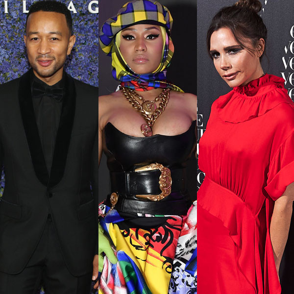 John Legend, Nicki Minaj, Victoria Beckham