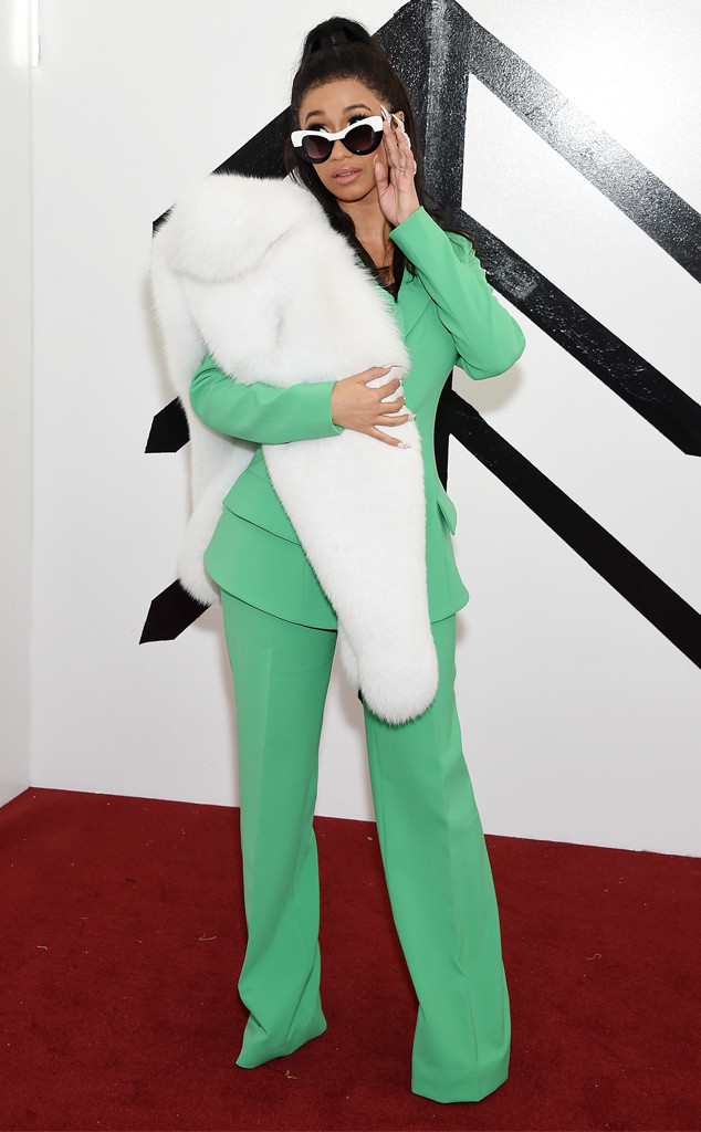 Its Not Easy Being Green From Cardi Bs Pregnancy Style E News