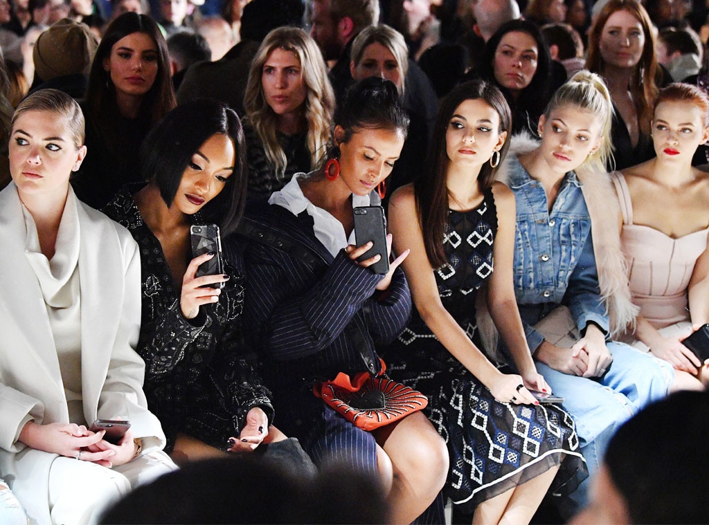 Kate Upton Jourdan Dunn Maya Jama Victoria Justice And Devon Windsor From Celebrities Front Row 5106