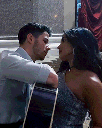 Nick Jonas, Priyanka Chopra, Vogue, GIF