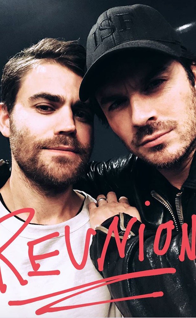 Ian Somerhalder and Paul Wesley's Vampire Diaries Reunion Photo Sparks