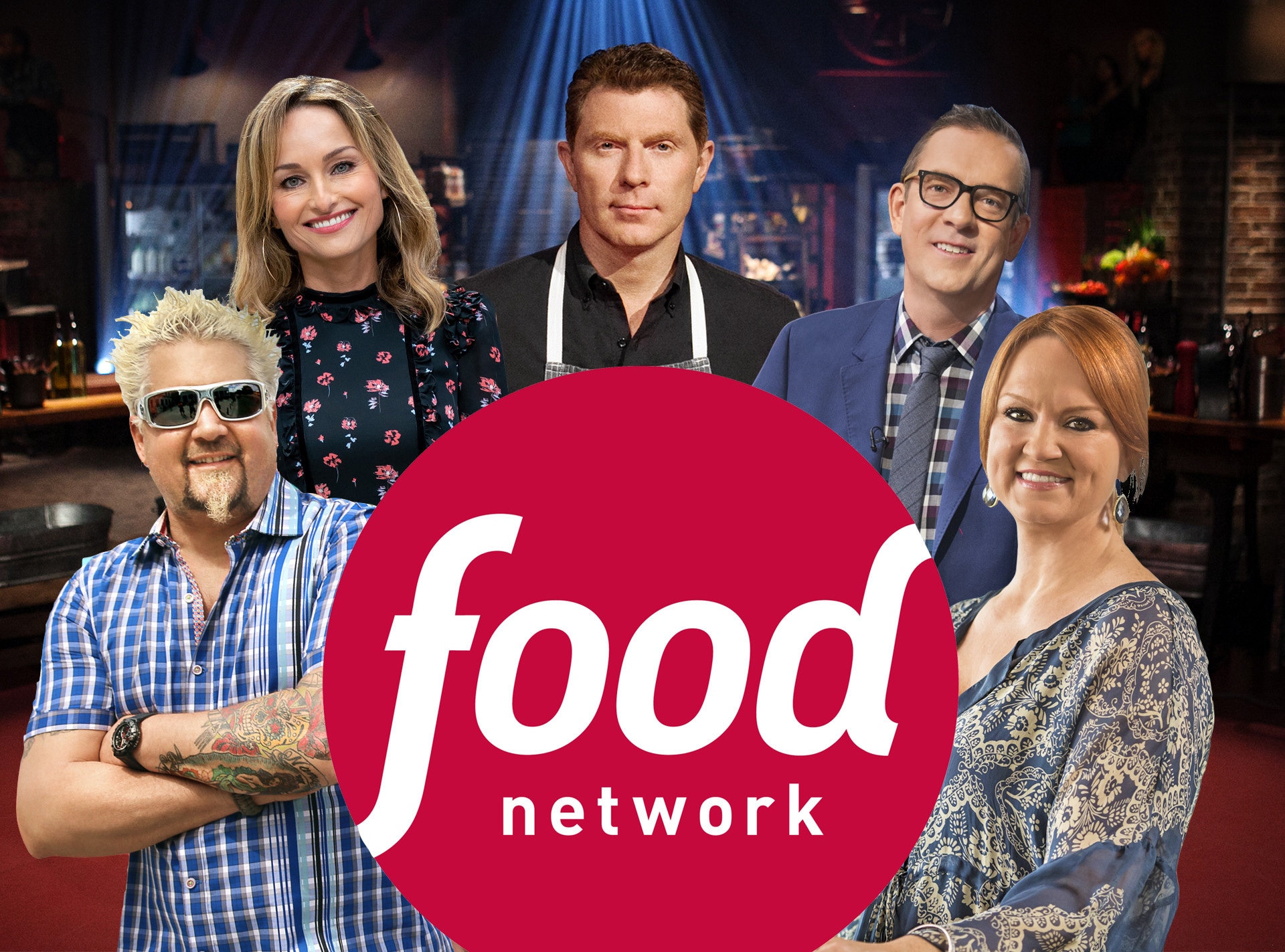 Secrets of the Food Network, Bobby Flay, Giada De Laurentiis, Ted Allen, Guy Fieri, and Ree Drummond