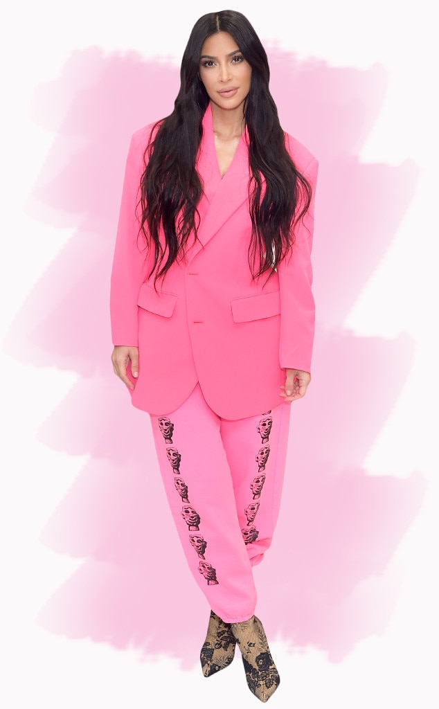 Kim kardashian 2025 pink blazer