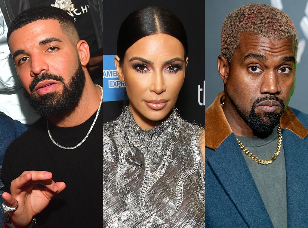 Drake, Kim Kardashian, Kanye West