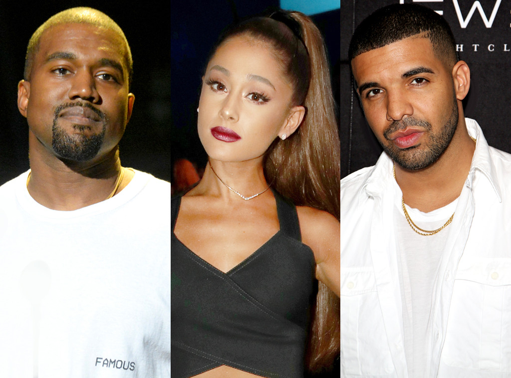 Kanye West, Ariana Grande, Drake