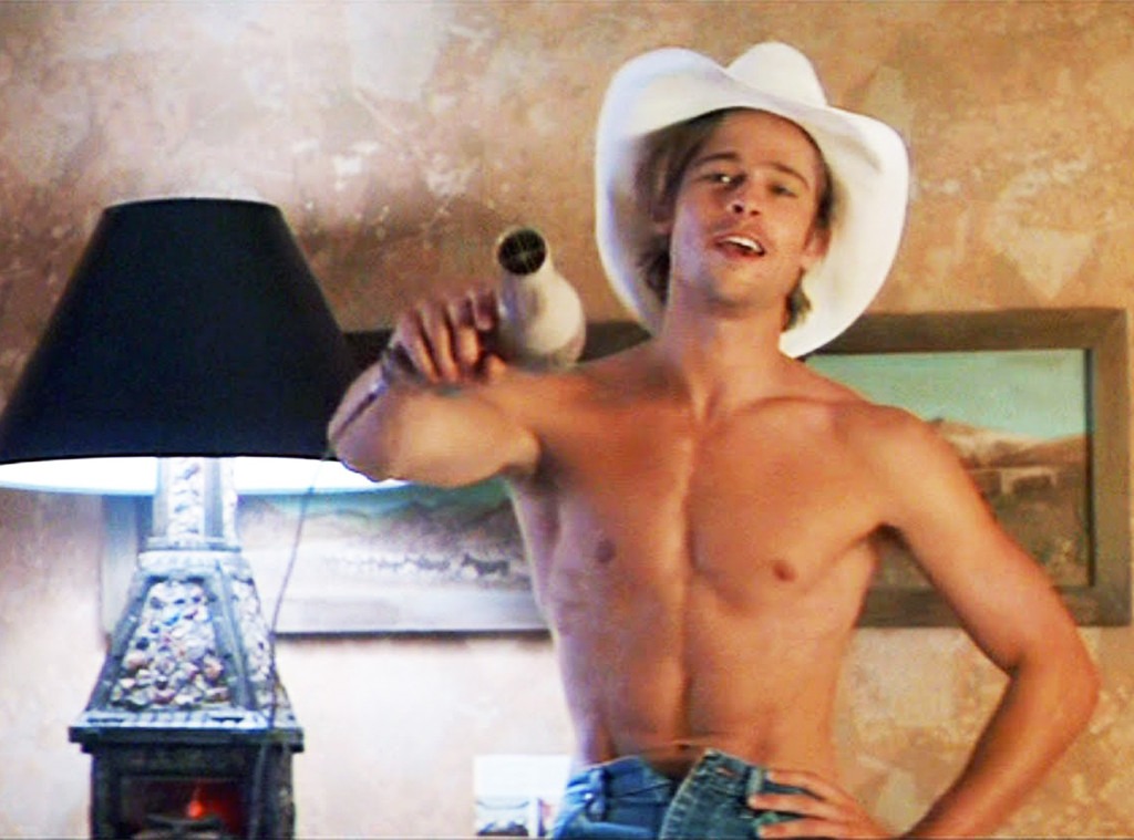 Brad Pitt's blonde surfer hair in "Thelma & Louise" - wide 4