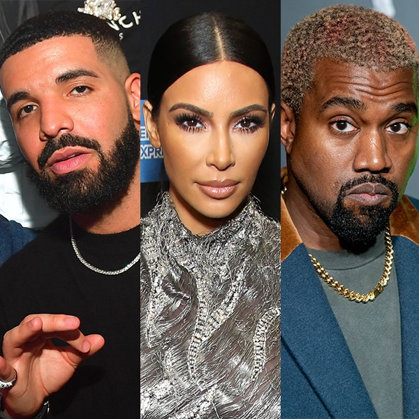 Drake, Kim Kardashian, Kanye West