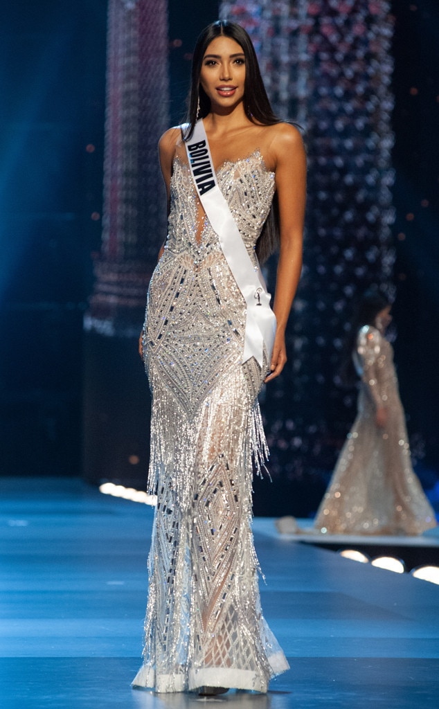 Miss Bolivia from Miss Universe 2018 Evening Gown Competition E! News