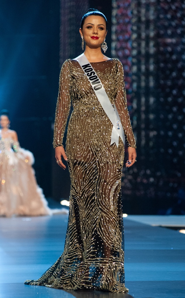 Miss Kosovo from Miss Universe 2018 Evening Gown ...