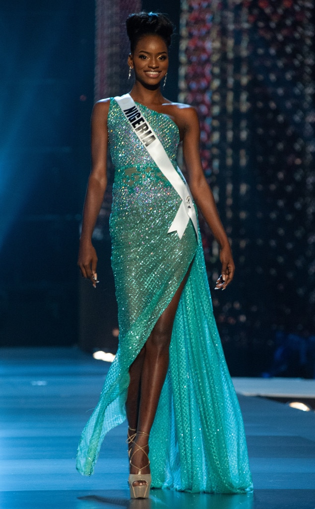 Miss Nigeria from Miss Universe 2018 Evening Gown Competition E! News