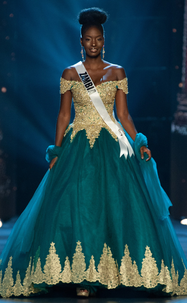 Miss Zambia from Miss Universe 2018 Evening Gown Competition | E! News