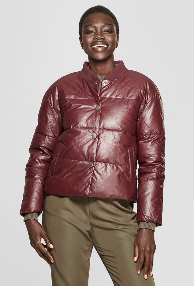 brown puffer jacket target