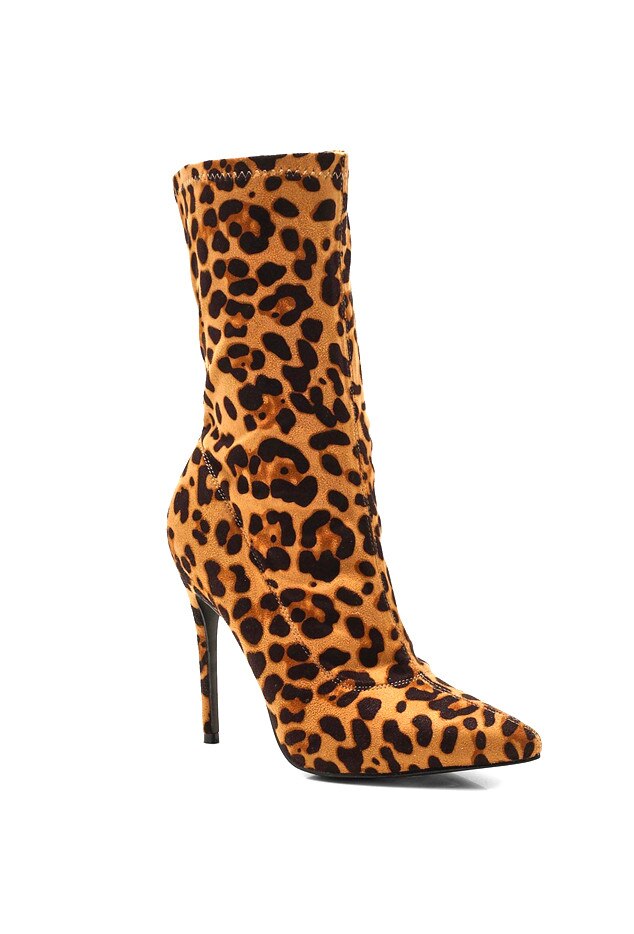 larina faux fur heeled boots