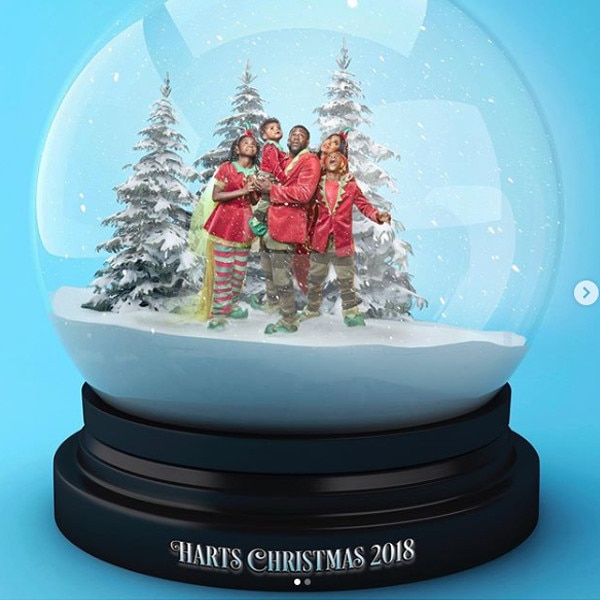 2018 Christmas Card Illustration With Bright Bokeh