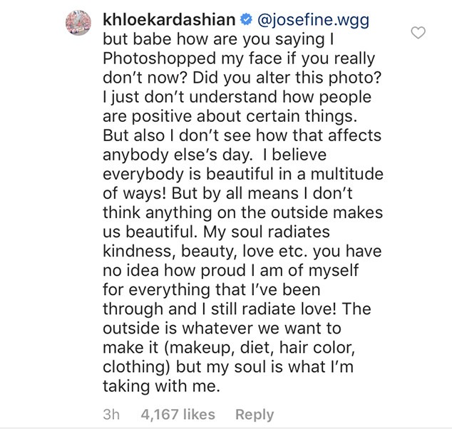 Khloe Kardashian, Instagram