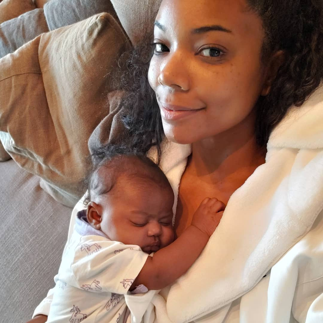 Gabrielle Union Shares Pic Of First Time She Ever Saw Daughter Kaavia E Online