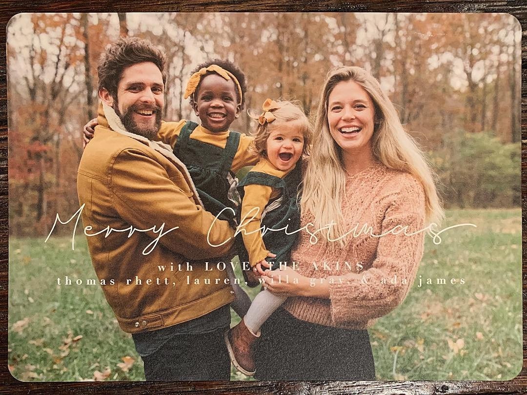 Thomas Rhett from Celebrity Christmas Cards E! News