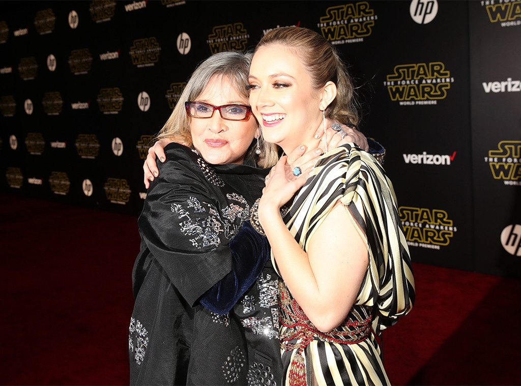 Carrie Fisher, Billie Lourd, 2015